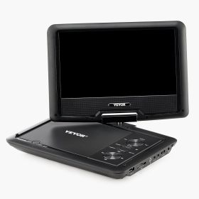 Portable DVD Player 10.1 inch HD Swivel Display Screen 4 Hours Built-in Battery