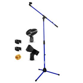 5 Core Tripod Mic Stand Floor Adjustable 18 to 72 Inches Sturdy Boom Arm Holder Microphone Stands Pedestal Para Microfono for Singing MS 080 SKY