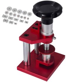 VEVOR Watch Repair Tools Watch Press W/20Dies Watch Case Closer For Close Snap Off Watch Back Cover Capper Back Closing Machine Bench Tool Crysta
