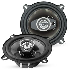 5 Core 2 Way 5' Car Stereo Speakers Pair 350W Coaxial Subwoofer w Tweeter Universal Fit Quick Deep Bass Replacement Component Speaker for Vehicle