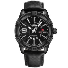 Men's Fashion Trend Personality Sports Large Dial Quartz Watch (Color: Black)