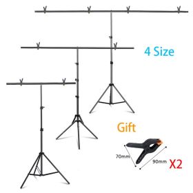 Photography T-shape Background Backdrop Stand Frame Support System For Photo Studio Video Chroma Key Green Screen With Stand (Size (mm): 200x260cm, Color: New Background Stand)