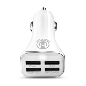 HyperGear Quad USB 6.8A Car Charger (Color: White)